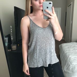 Express grey top low back - Medium